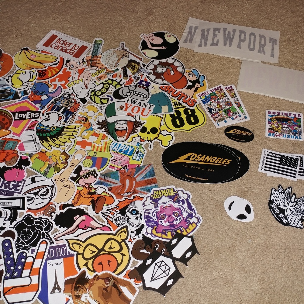 BRANDY MELVILLE STICKERS+ OTHERS